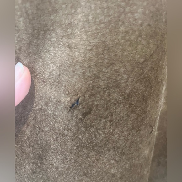 Leather Suède baggy coat vintage - Picture 3 of 3